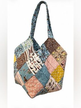 Cowgirl Western Colorful Mondo Large Bag. New. Tote. Cotton.